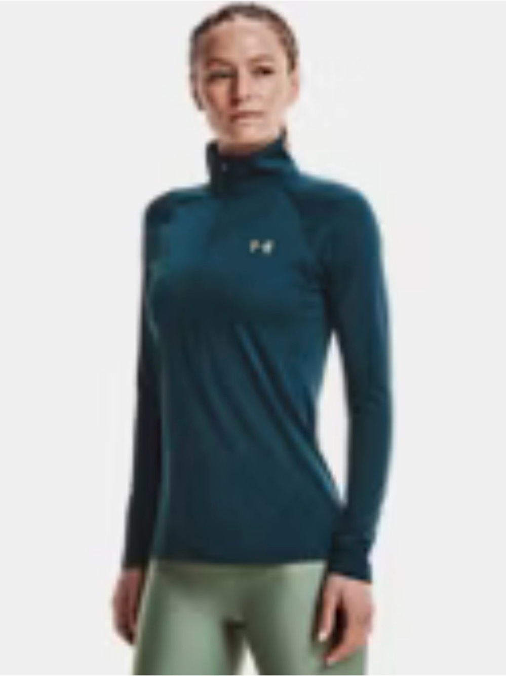 Under Armour Women's Tech ½ Zip XS Deep Teal Performance Top
